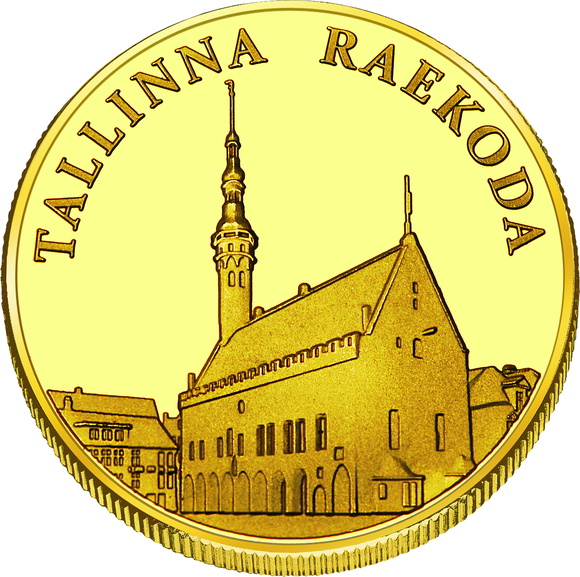 Front side Tallinna Raekoda Goldenes Estonia