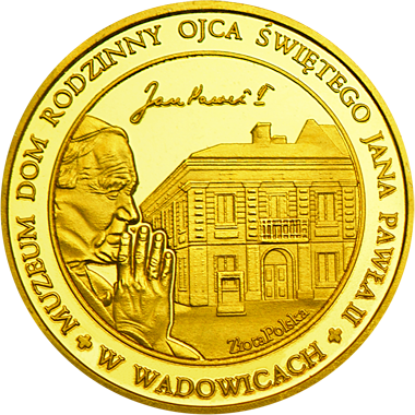 Front side Muzeum Dom Rodzinny Ojca Świętego Jana Pawła II w Wadowicach Złote Małopolskie