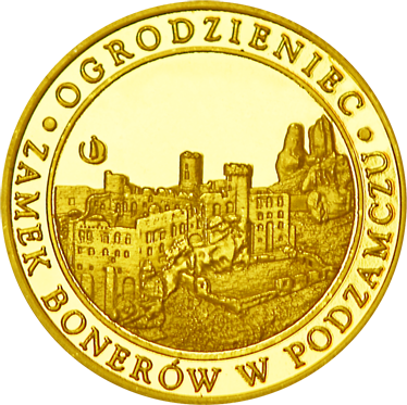 Front side Zamek Ogrodzieniec Złote Śląskie