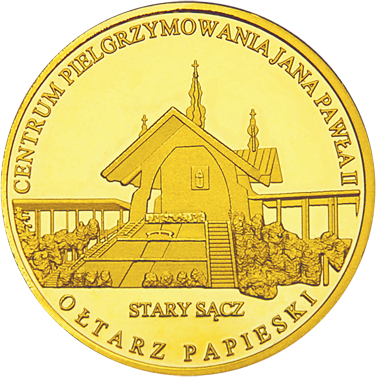 Front side Ołtarz Papieski w Starym Sączu Złote Małopolskie