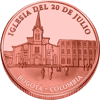 Iglesia del 20 de julio - commemorative medal | GW COIN