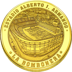 Back side of La Boca Caminito Golden Argentina