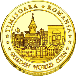 Back side of Muzeul de Artă Timişoara Golden Romania