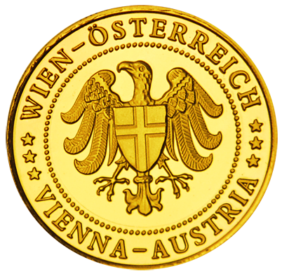 Back side of Kaiserliche Schatzkammer Wien Hofburg Golden Austria