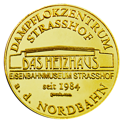 Back side of Eisenbahnmuseum Strasshof Golden Austria
