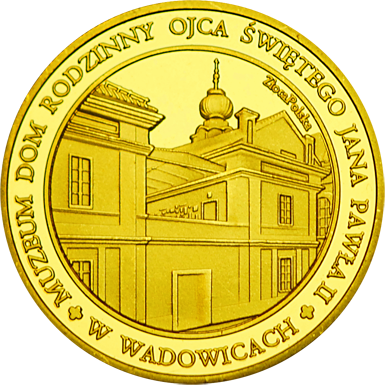 Front side Muzeum Dom Rodzinny Ojca Świętego Jana Pawła II w Wadowicach Złote Małopolskie