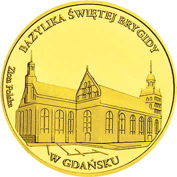 Front side Bazylika Św. Brygidy w Gdańsku Szlak Jana Pawła II