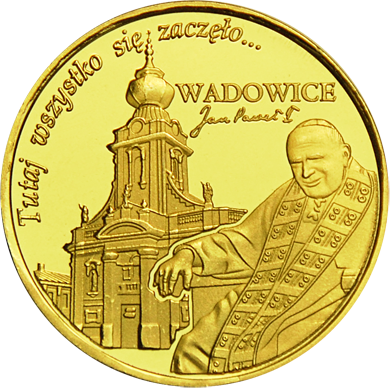 Front side Kawiarnia Mieszczańska w Wadowicach Szlak Jana Pawła II