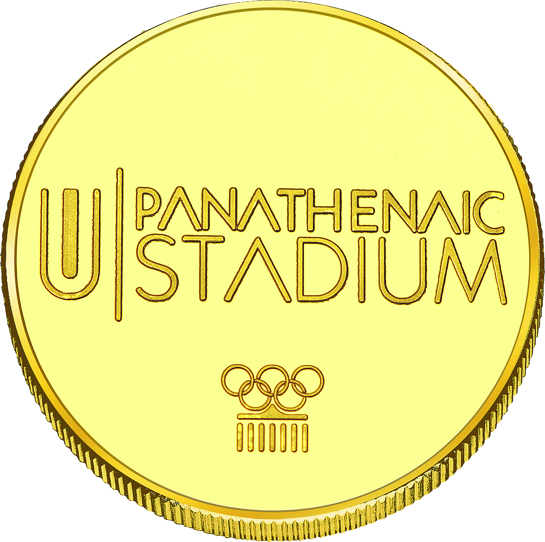 Front side Panathenaic Stadium Golden Greece