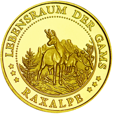 Back side of Rax-Seilbahn Golden Austria